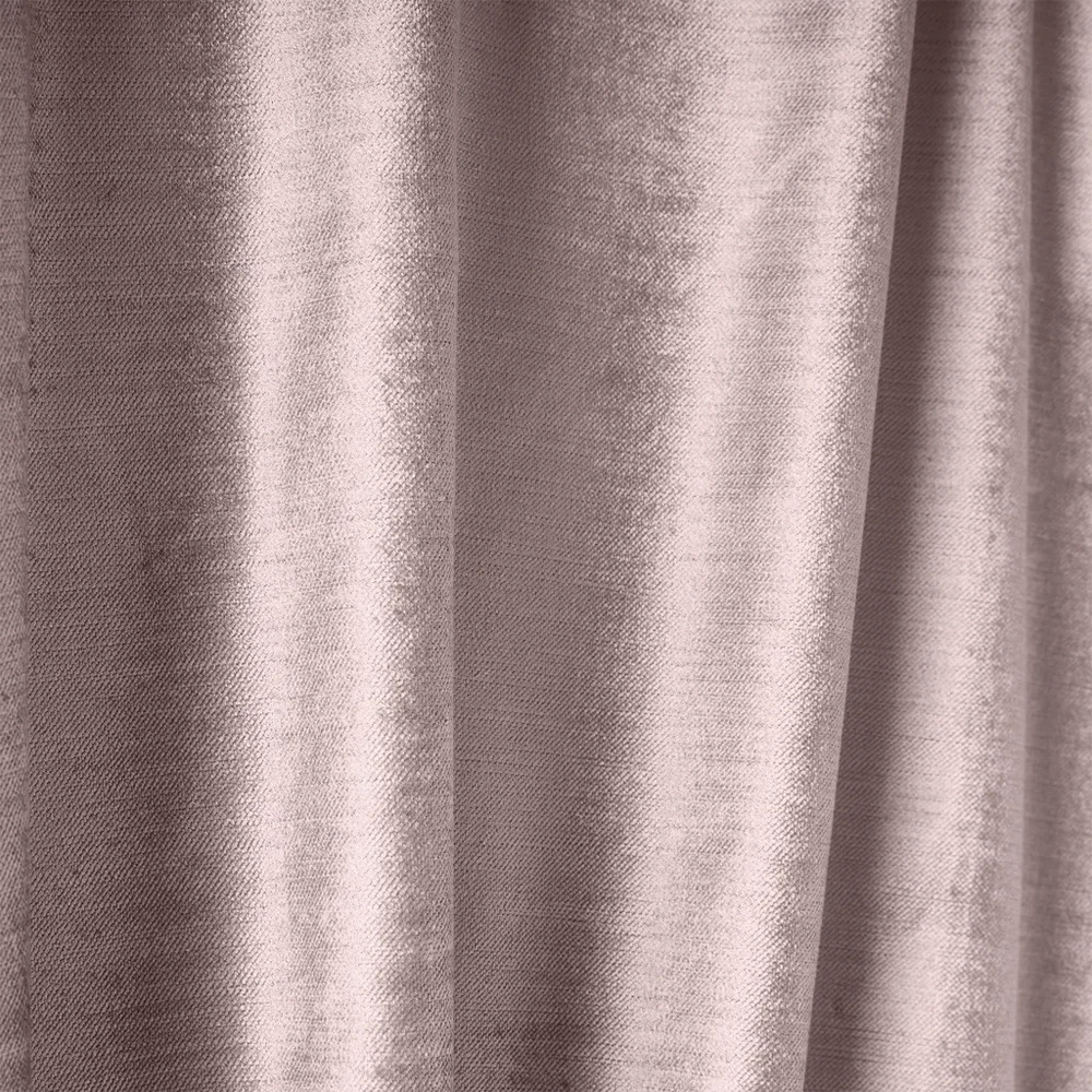 Set of West Elm Luster Velvet Curtains in Dusty Blush New 48
